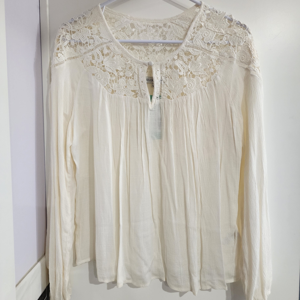 Heartloom Ivory Lace Detail Blouse